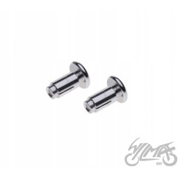 Silver handlebar tip