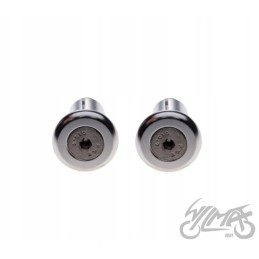Silver handlebar tip