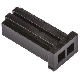 1500 pcs - TE Connectivity, AMPMODU MOD II Female Connector Housing, 2.54mm Pitch, 2 Way, 1 Row