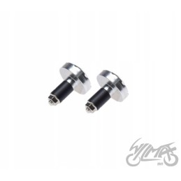 Silver handlebar tip