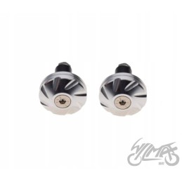 Silver handlebar tip