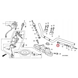 Rubber end of the handlebar weight honda cb ctx xl