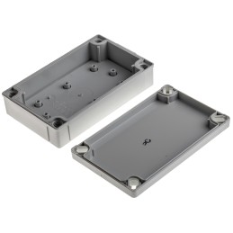 1 pcs - Fibox MNX Series Grey Polycarbonate Enclosure, IP66, IP67, Grey Lid, 130 x 80 x 35mm
