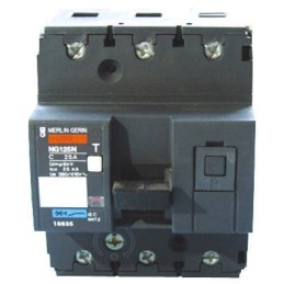 1 pcs - Schneider Electric MG NG MCB, 3P, 125A Curve C, 500V AC, 50 kA Breaking Capacity