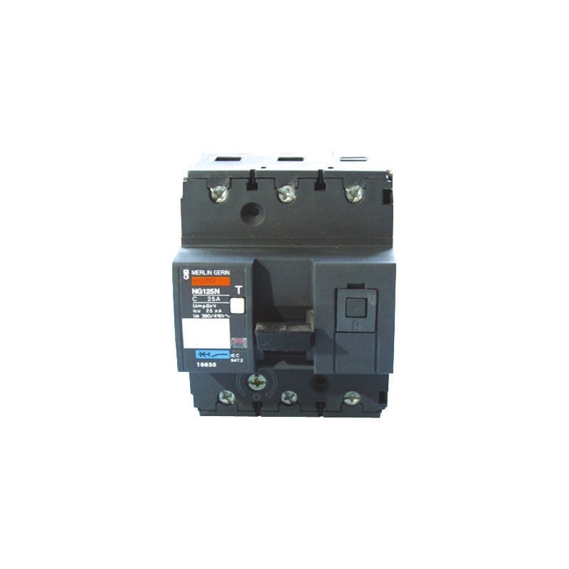 1 pcs - Schneider Electric MG NG MCB, 3P, 125A Curve C, 500V AC, 50 kA Breaking Capacity