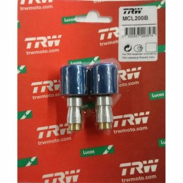 Trw Lucas aluminum handlebar weights Trw blue