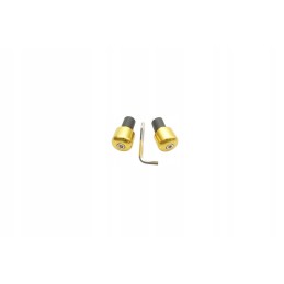 Vicma handlebar ends 17 5 mm, gold color, universal use