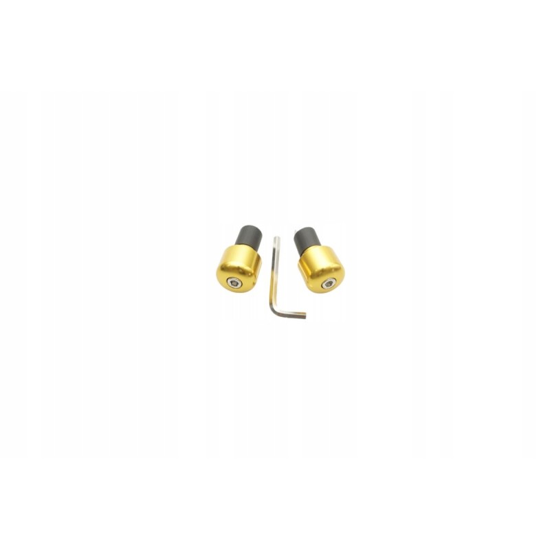 Vicma handlebar ends 17 5 mm, gold color, universal use