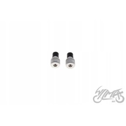 Handlebar end 15 26mm aluminum, chrome, grooved