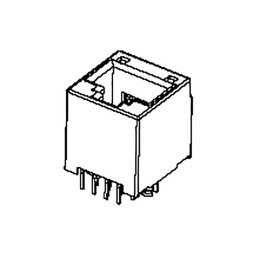 1540 pcs - Molex 95503 Series Female RJ45 Connector, Through Hole, Cat3