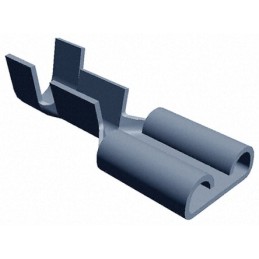 50 pcs - TE Connectivity FASTON .250 Uninsulated Female Spade Connector, Receptacle, 6.35 x 0.81mm Tab Size, 0.75mm² to 1.5mm²