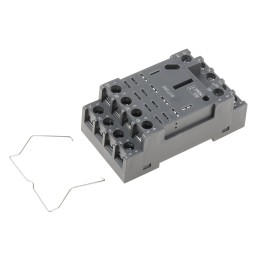 1 pcs - RS PRO 14 Pin 300V DIN Rail Relay Socket, for use with RS PRO RKL Relays 4PDT
