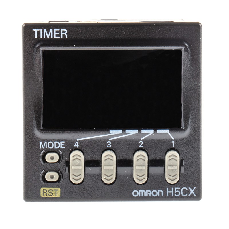 1 pcs - Omron H5CX Series Panel Mount Timer Relay, 12 - 24V ac/dc, 1-Contact, 0.001 s - 9999h