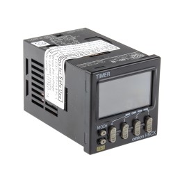 1 pcs - Omron H5CX Series Panel Mount Timer Relay, 12 - 24V ac/dc, 1-Contact, 0.001 s - 9999h