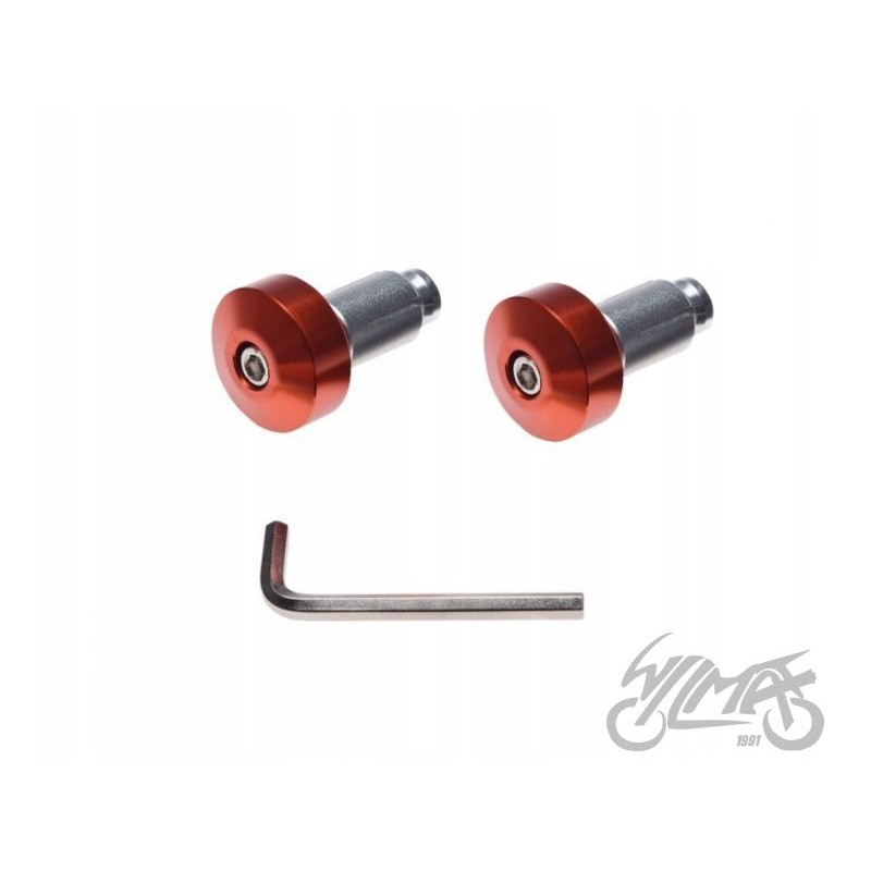 Orange handlebar tip