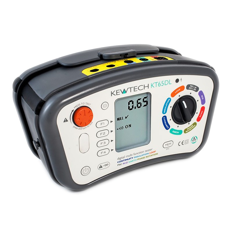 1 pcs - Kewtech Corporation KT65DL Multifunction Tester, 100V , Earth Resistance Measurement With USB UKAS Calibration