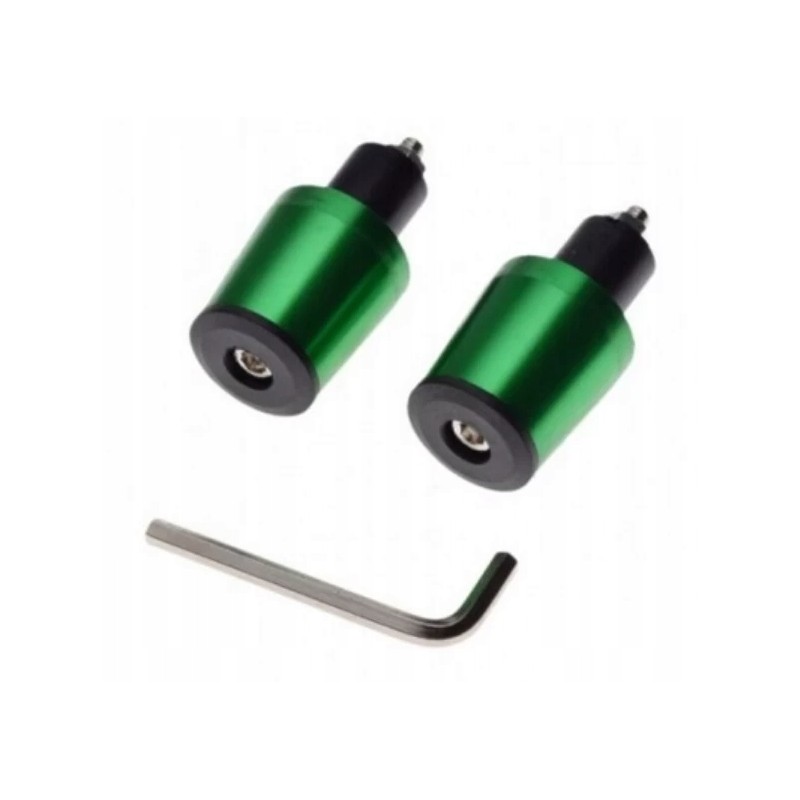 The handlebar ends of the 17 mm weight are green