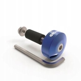 Oxford blue handlebar weight ends