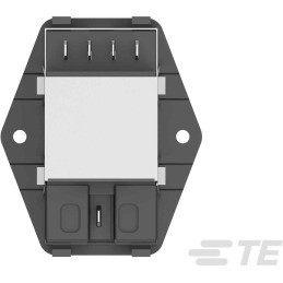 16 pcs - TE Connectivity 6A, 115 V ac, 230 V ac Flange Mount IEC Inlet Filter PE0S0DH6B, Faston