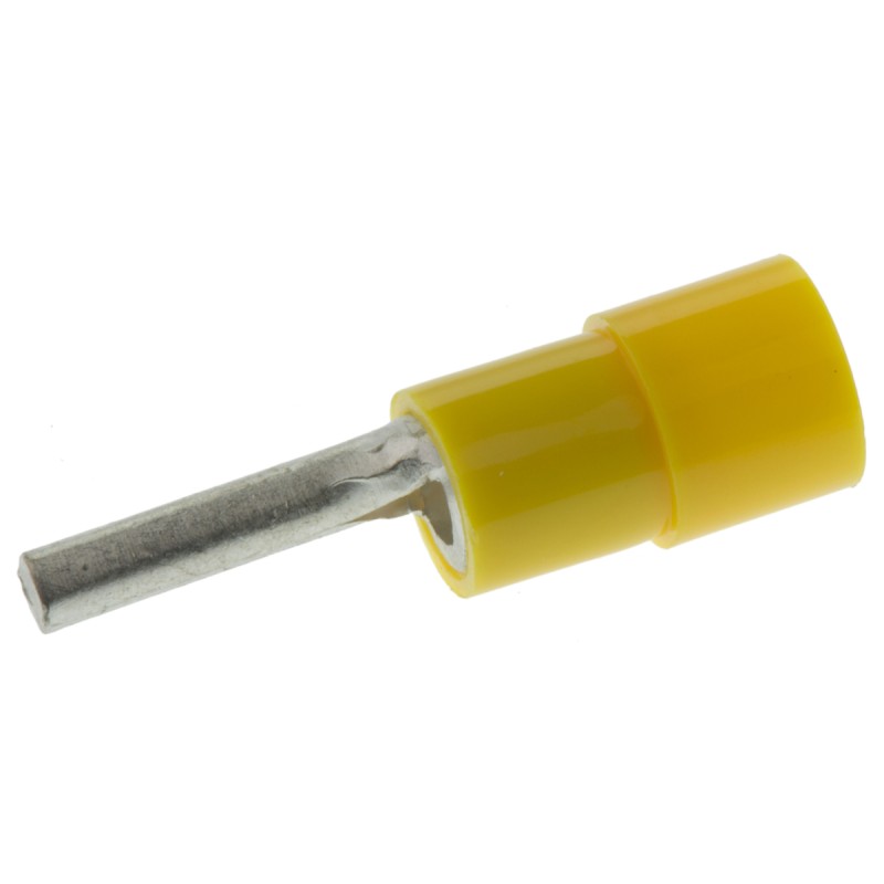 50 pcs - Phoenix Contact, C-PCI 6/2.7 Insulated, Tin Crimp Pin Connector, 4mm² to 6mm², 2.7mm Pin Diameter, 13.5mm Pin Length,