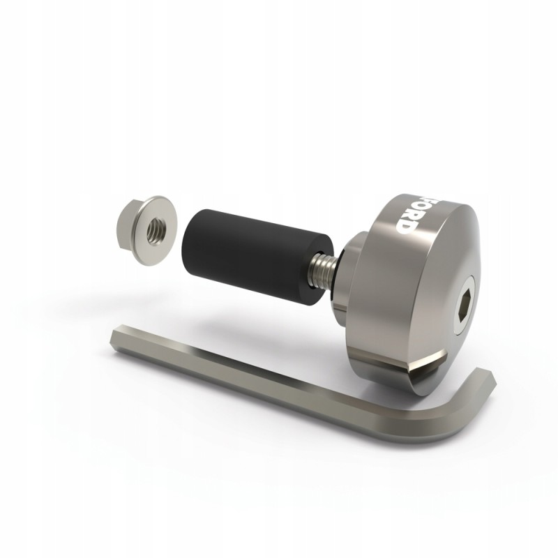 Oxford silver handlebar weight ends