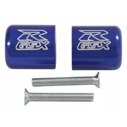 Blue handlebar ends for suzuki gsxr