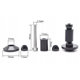 CNC aluminum handlebar ends, weight caps, 2 pcs