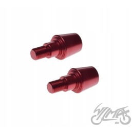 Red handlebar end for Yamaha M16x1 5