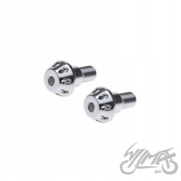 Silver handlebar end for Yamaha M16x1 5