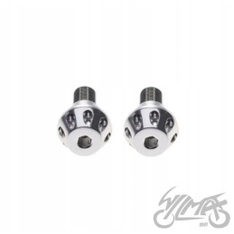 Silver handlebar end for Yamaha M16x1 5