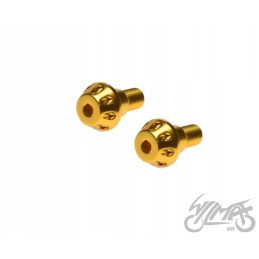 Gold handlebar end for Yamaha M16x1 5