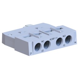 1 pcs - WEG Auxiliary Contact Block, 2 Contact, 1NC + 1NO, Front Mount