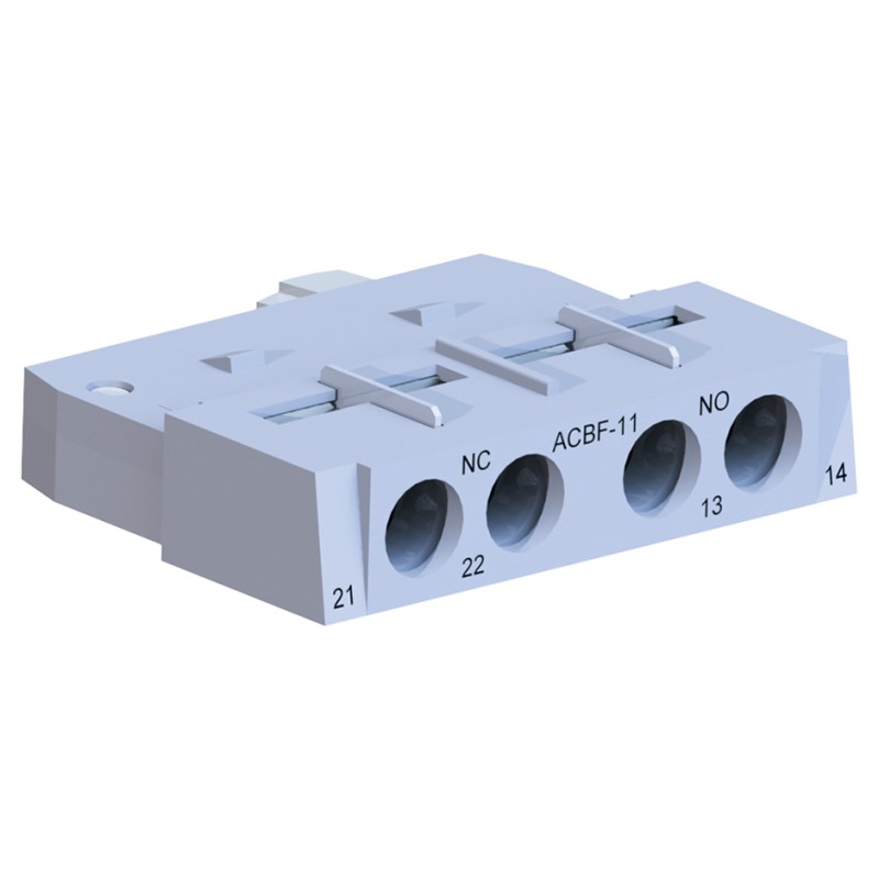 1 pcs - WEG Auxiliary Contact Block, 2 Contact, 1NC + 1NO, Front Mount