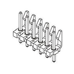 10 pcs - Molex KK 396 Series Straight Through Hole Pin Header, 9 Contact(s), 3.96mm Pitch, 1 Row(s), Unshrouded