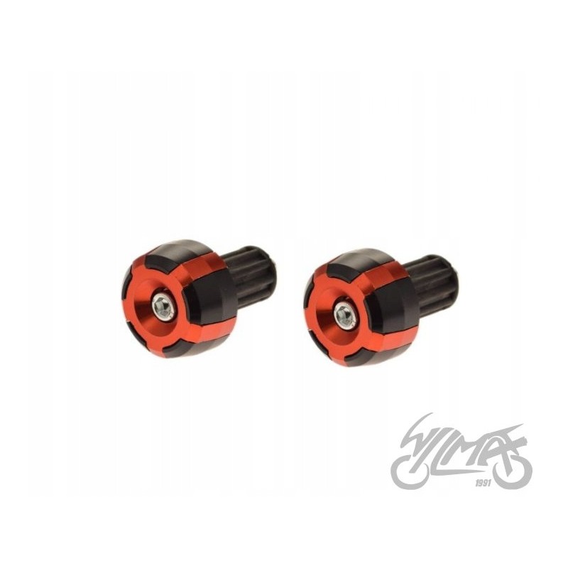 Orange handlebar tip