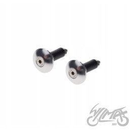 Silver handlebar tip