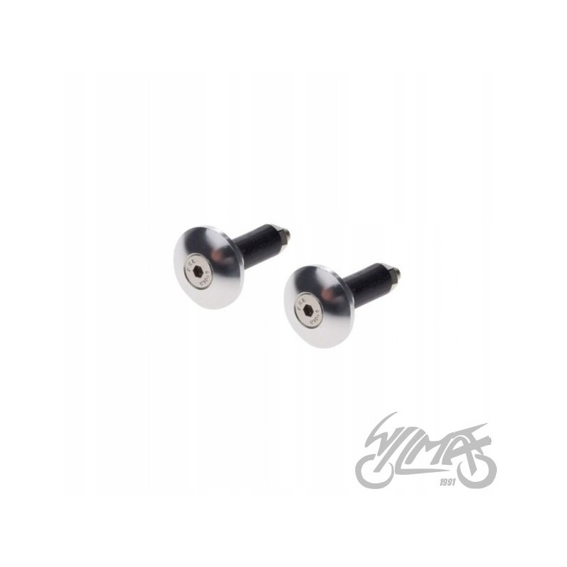 Silver handlebar tip