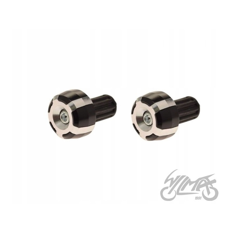 Silver handlebar tip