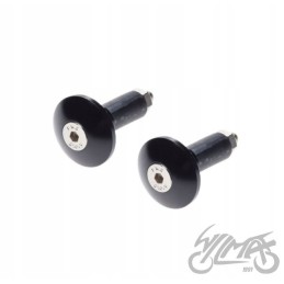 Black handlebar end