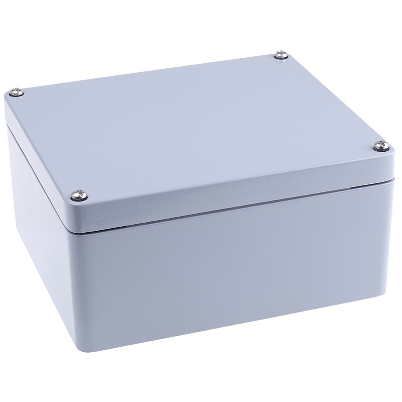 1 pcs - Rittal GA Series Grey Die Cast Aluminium Enclosure, IP66, IK08, Grey Lid, 232 x 202 x 113mm