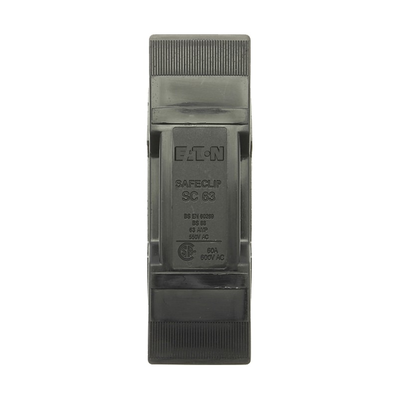 1 pcs - Eaton 63A Rail Mount Fuse Holder for F2 Fuse, 1P, 550V ac