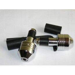Universal sports handlebar ends, chrome 3596