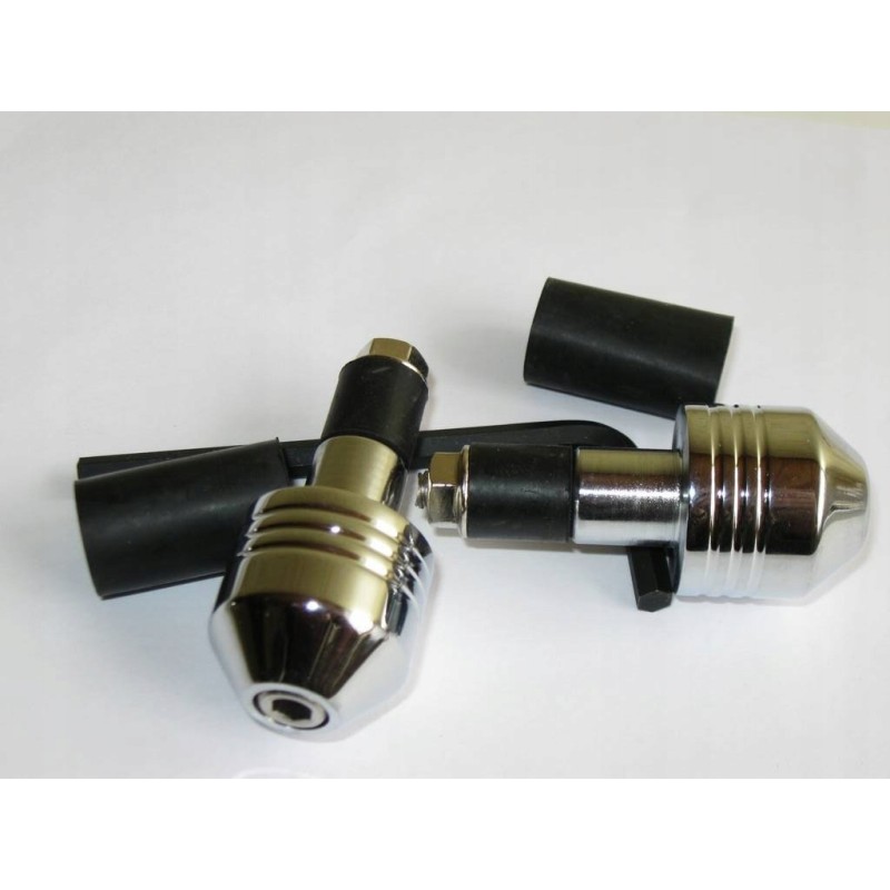 Universal sports handlebar ends, chrome 3596