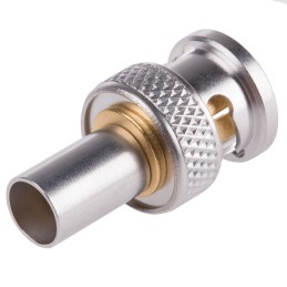 1 pcs - Radiall, Plug Cable Mount BNC Connector, 75Ω, Crimp Termination, Straight Body