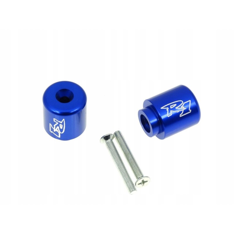 Carbon handlebar ends with yamaha yzf r1 11188 logo