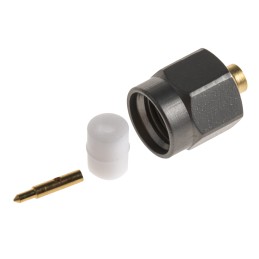 1 pcs - Radiall, Plug Cable Mount SMA Connector, 50Ω, Crimp Termination, Straight Body