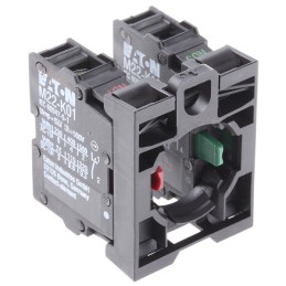 1 pcs - Eaton RMQ Titan M22 Series Contact Block, 500V, 1NO + 1NC