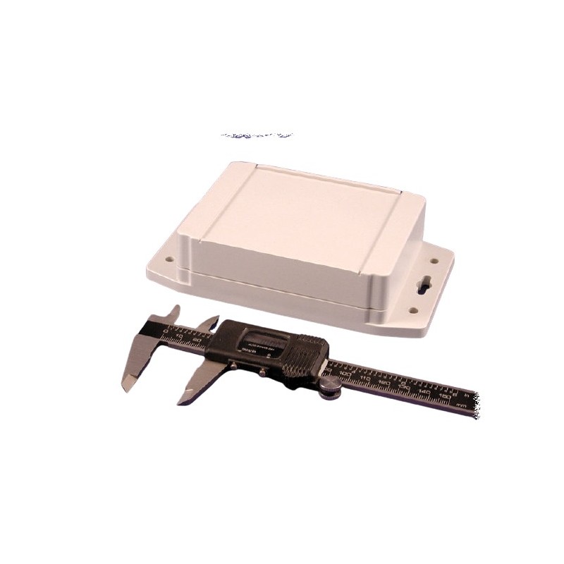 1 pcs - Hammond 1555F Series ABS Enclosure, IP66, Flanged, 4.7 x 3.6 x 1.47in