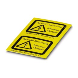 1 Box of 10 - Phoenix Contact, WS Warning Label