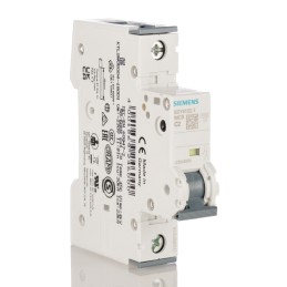 1 pcs - Siemens Sentron 5SY6 MCB, 1P, 2A Curve C, 230V AC, 6 kA Breaking Capacity